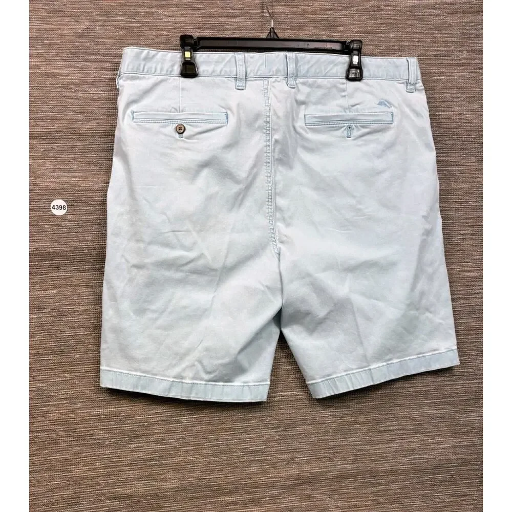 Tommy Bahama Casual Chino Shorts Mens Size 40 Light Blue Golf